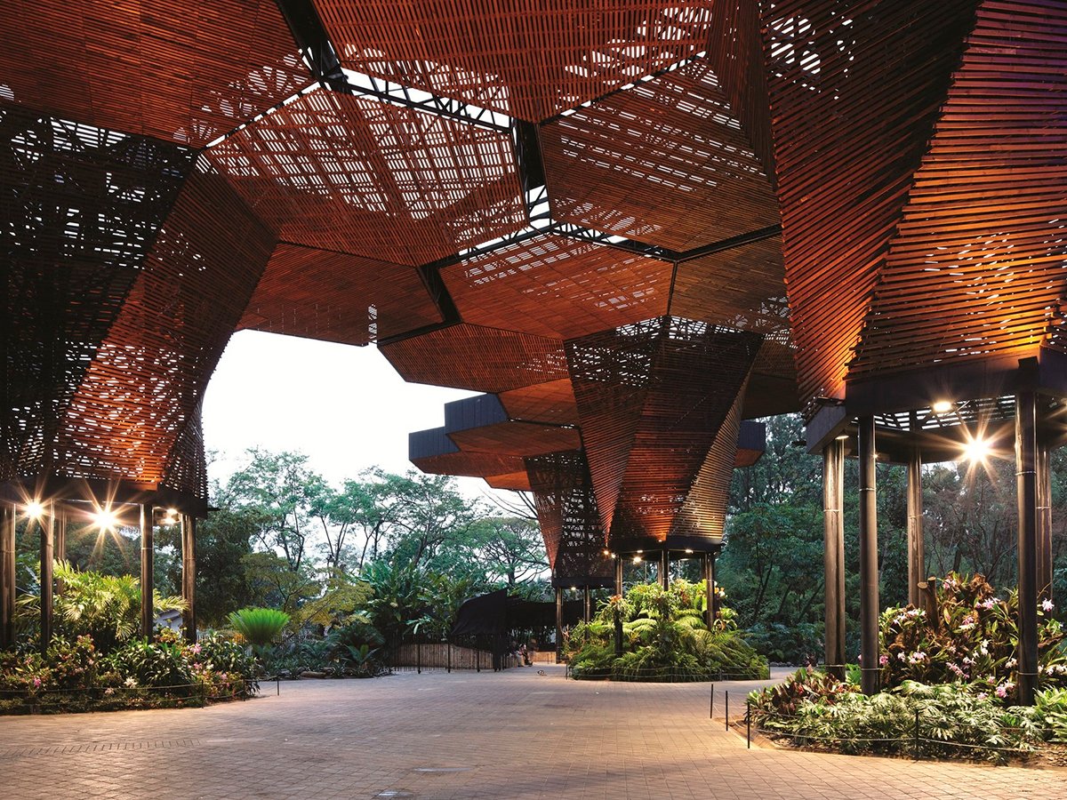 Vista del Orquideorama en el Jardín Botánico