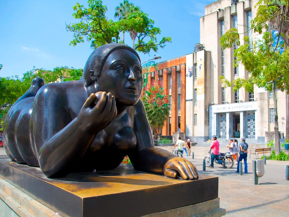 Esculturas de Botero en Plaza Botero Medellín