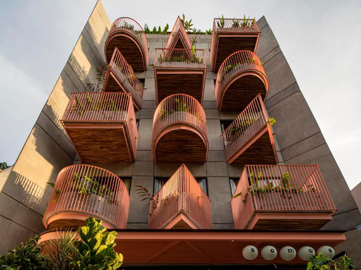 Fachada hotel The Somos Bold en Manila